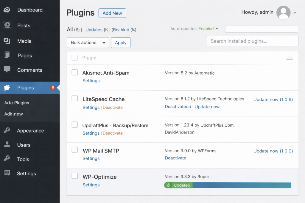Removing unnecessary WordPress plugins to improve speed