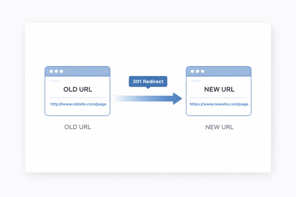 301 redirect setup to fix 404 error on website