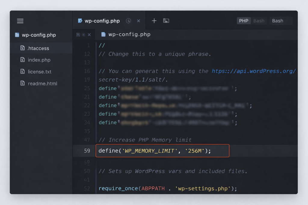 Increasing PHP memory limit in WordPress