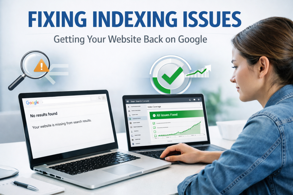Google not indexing website pages issue