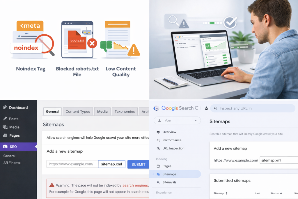 Common reasons why Google does not index websites
