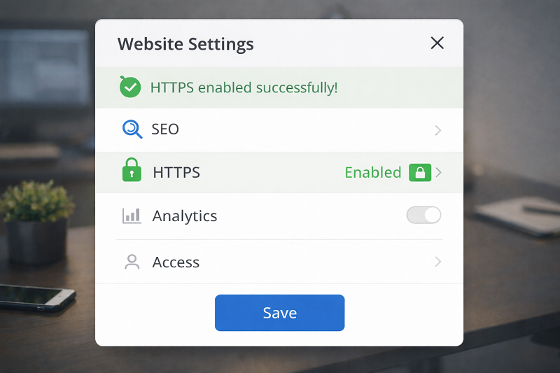 HTTPS enabled successfully after fixing SSL certificate error