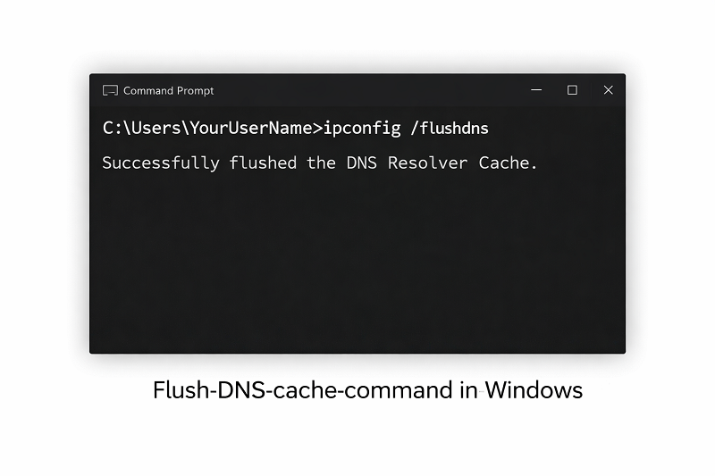 flush-dns-cache-command-in-windows-command-prompt-terminal