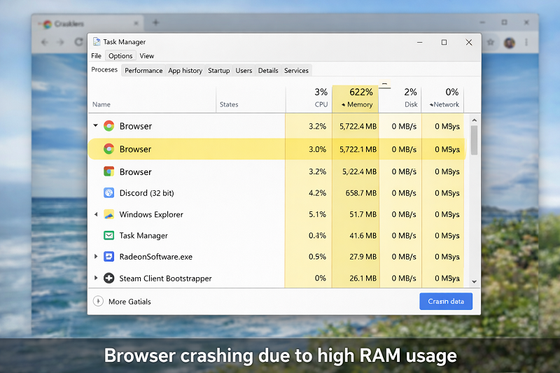 browser-crashing-due-to-high-ram-usage-in-windows-task-manager