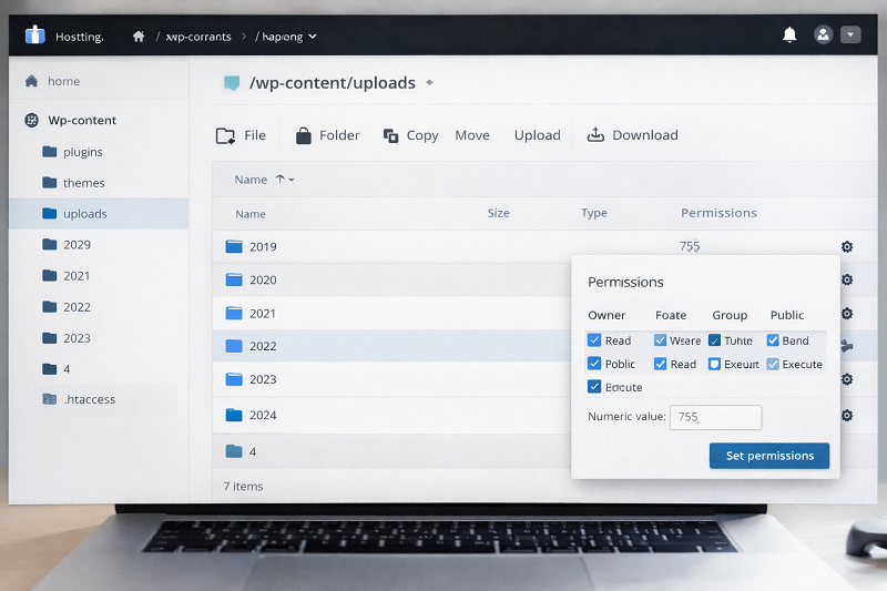 fix-wordpress-file-permissions-for-media-upload-hosting-file-manager