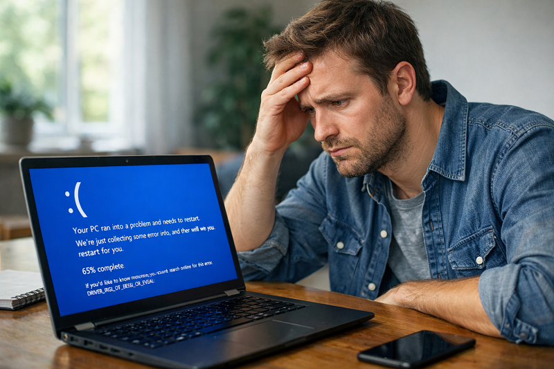 user-facing-windows-blue-screen-crash-problem-on-laptop-after-sudden-restart