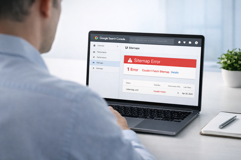 google search console sitemap issue