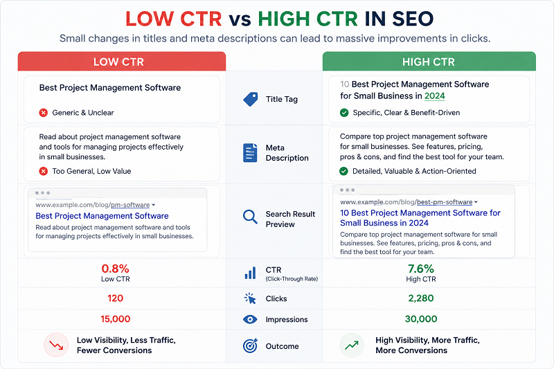 low-ctr-vs-high-ctr-seo-comparison