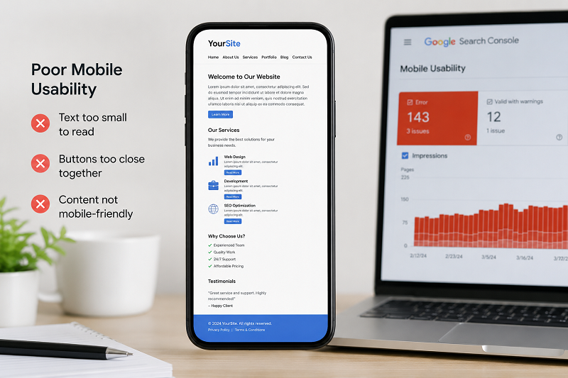 website-mobile-usability-problem-example