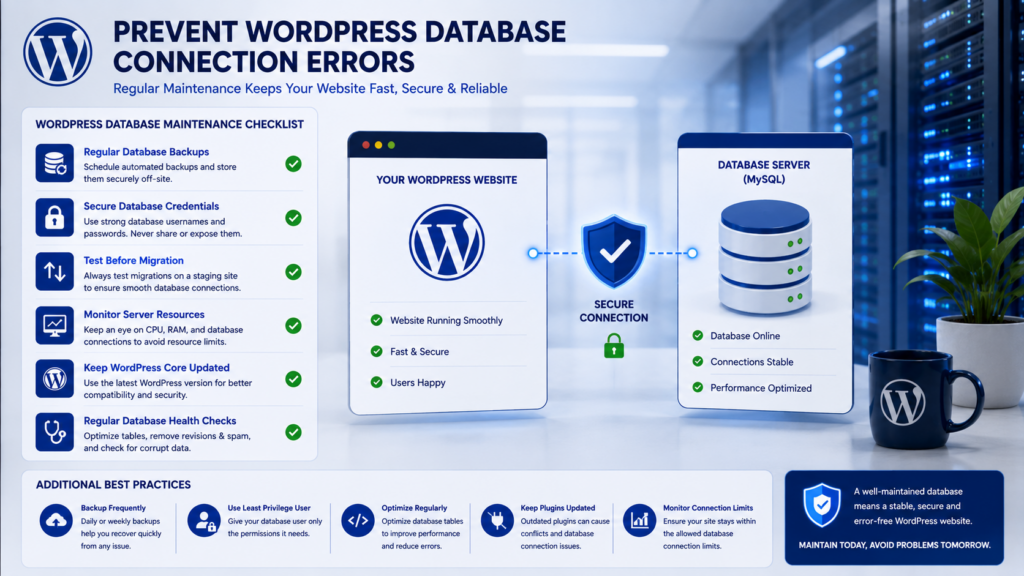 Preventing WordPress database connection errors with regular maintenance