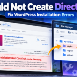 WordPress Could Not Create Directory error during plugin installation