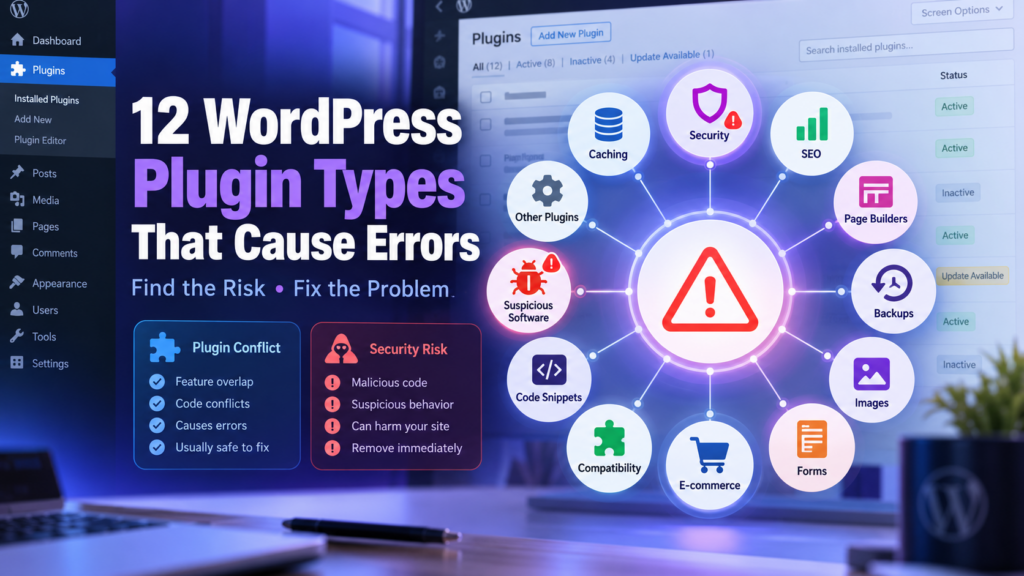 12-wordpress-plugin-types-that-cause-errors-common-plugin-conflicts-and-security-risks